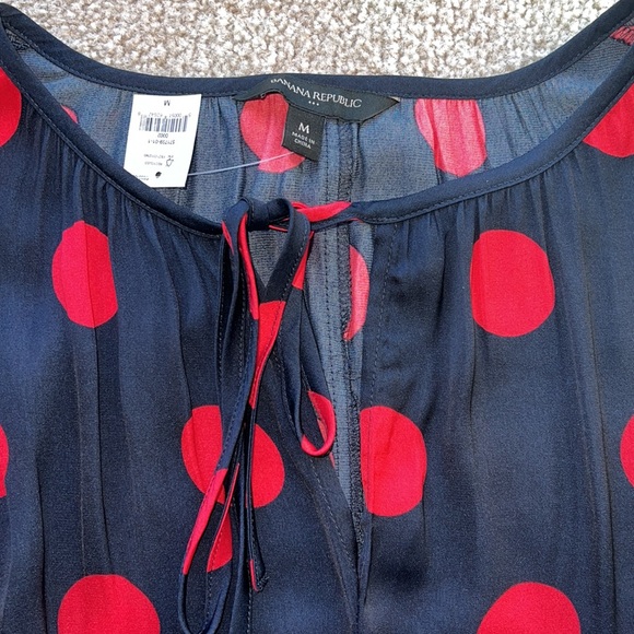 NWT Banana Republic Midi Dress with Polka Dots - Picture 4 of 7